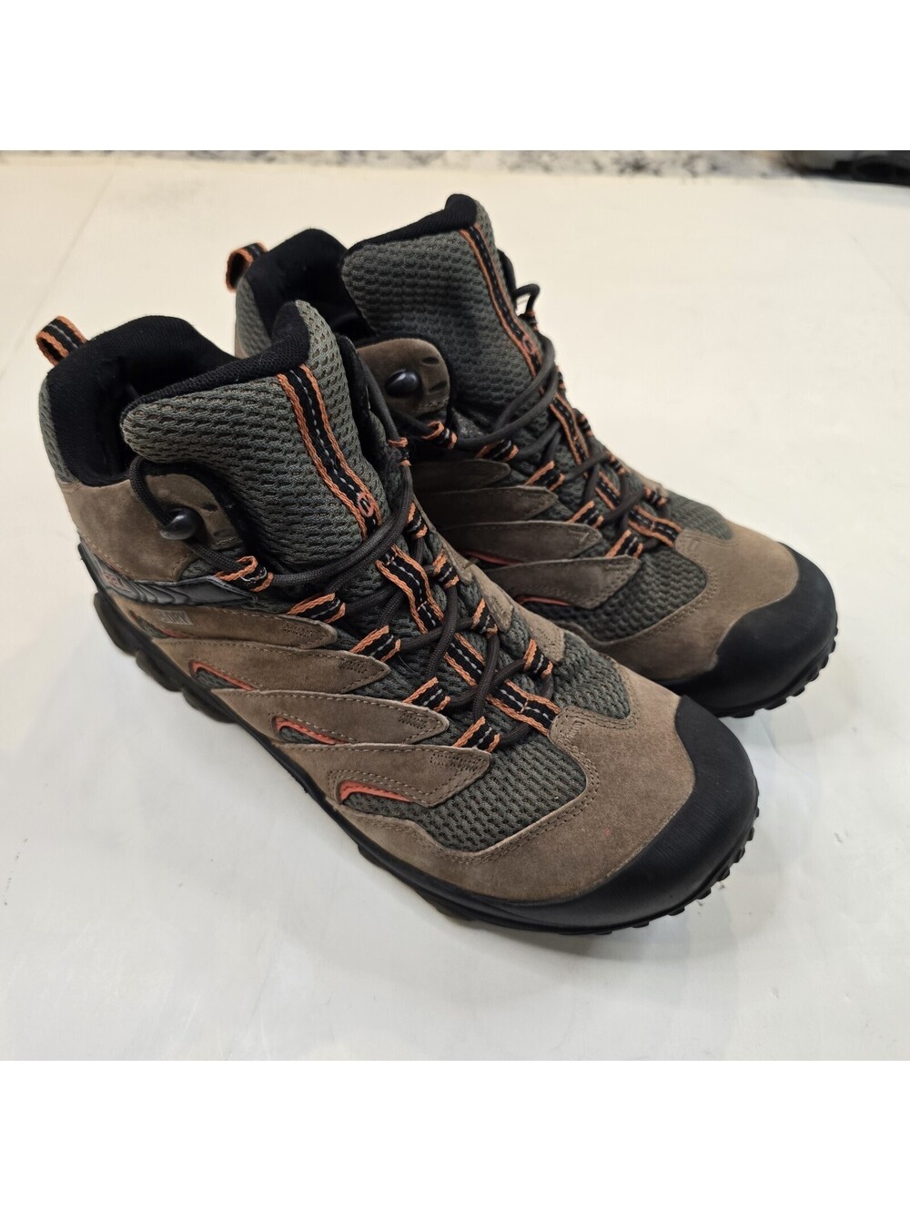 Merrell Chameleon 7 Limit Mens Brown Mid Hiking Boots Waterproof Size 11